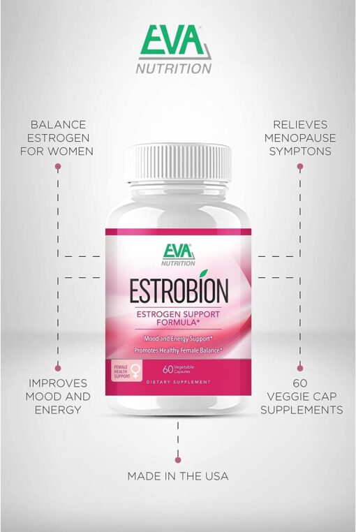 EVA Nutrition Estrobion Estrogen Support Capsules | Mood & Energy Support