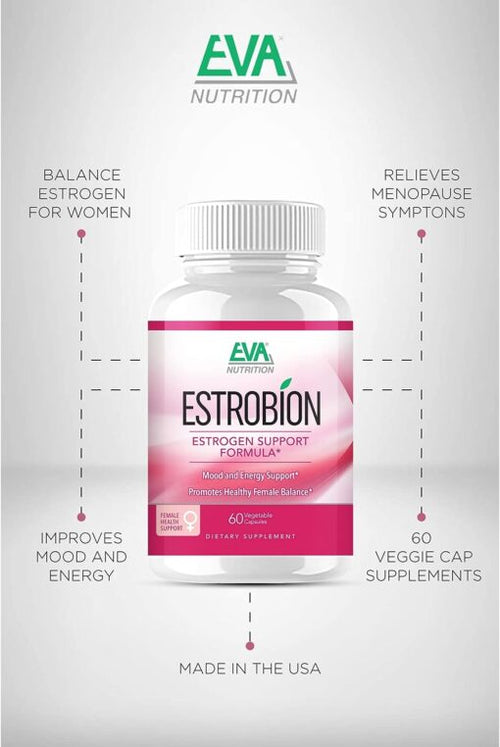 EVA Nutrition Estrobion Estrogen Support Capsules | Mood & Energy Support