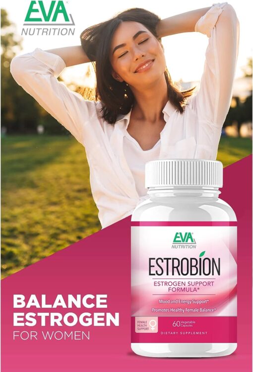 EVA Nutrition Estrobion Estrogen Support Capsules | Mood & Energy Support