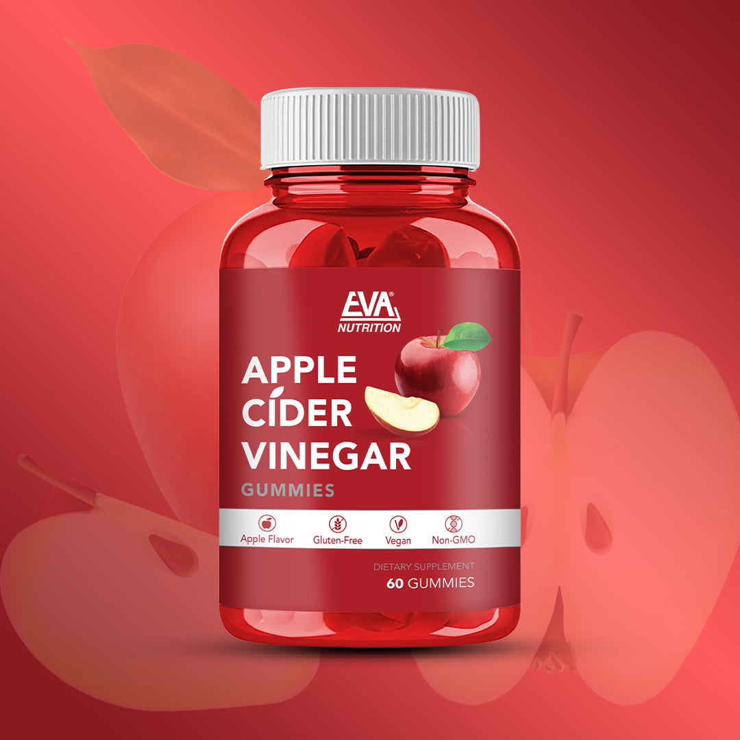 Eva Nutrition Apple Cider Vinegar Gummies – 60 Count | Immunity & Detox Support
