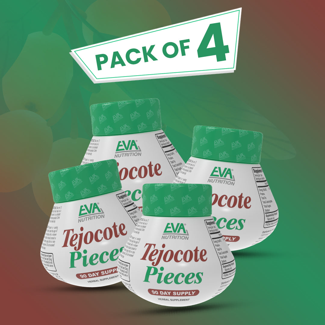 EVA Nutrition Tejocote Pieces | Natural Digestive & Cleanse Support (Pack of 4)