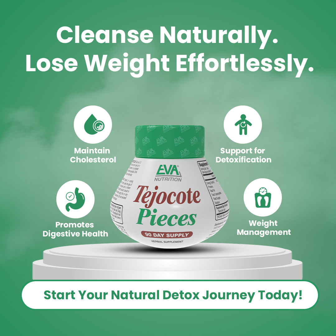 EVA Nutrition Tejocote Pieces | Natural Digestive & Cleanse Support (90 Day Supply)