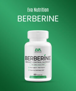 EVA Berberine Supplement | Berberine HCI Root Supplements Pills | Supports Heart Health, Immune System, and Healthy GI | Non-GMO & Gluten-Free | 60 Capsules